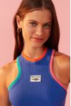 Blusa Regata Canelada Detalhe Retilínea