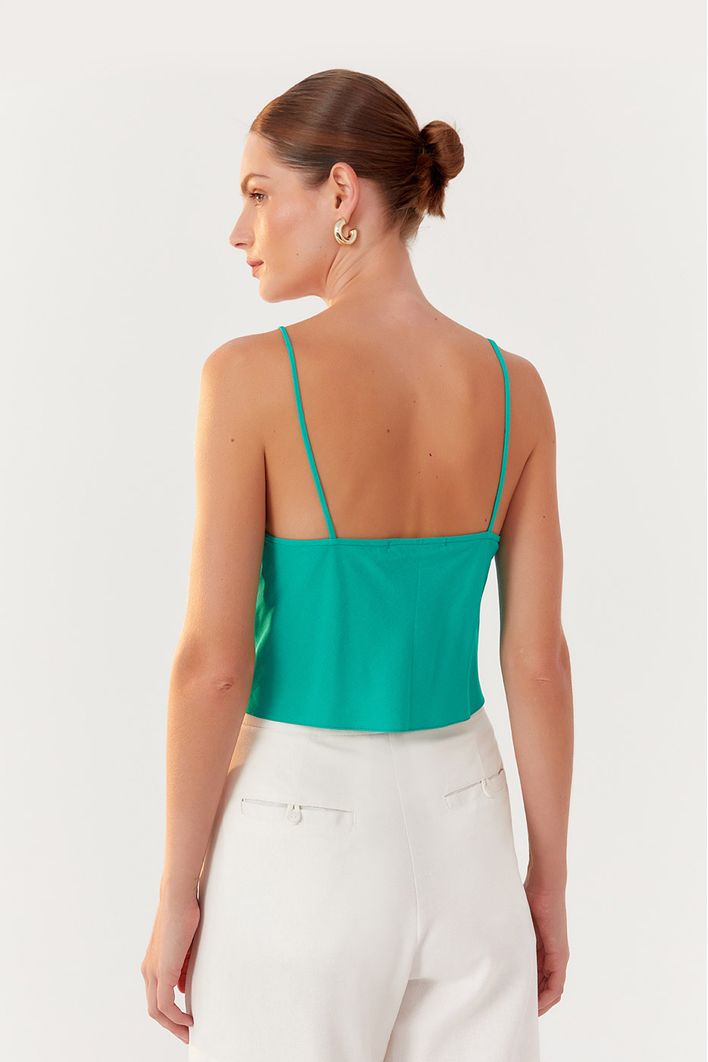 Blusa Corsele Busto Franzido
