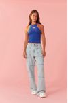 Blusa Regata Canelada Detalhe Retilínea