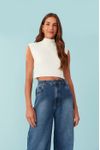 Blusa Tricot Gola Alta