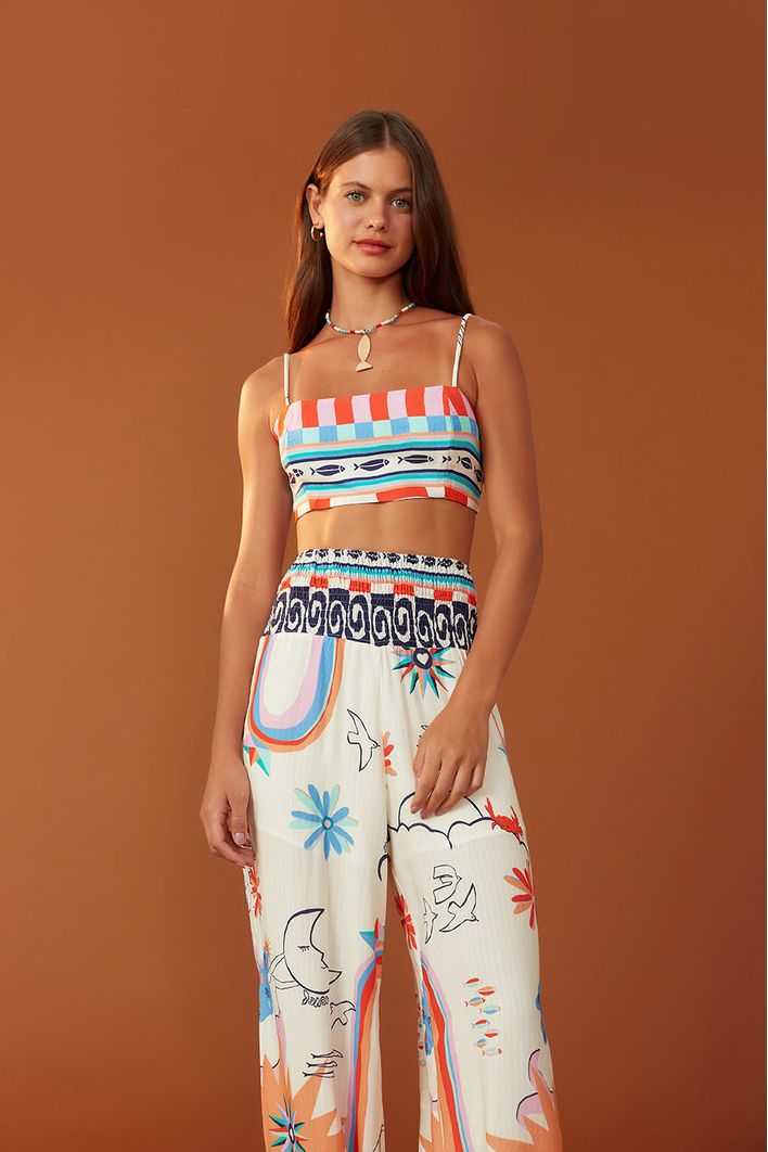 Calça Estampa Mar Aberto