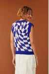 Colete Tricot Jacquard Waves