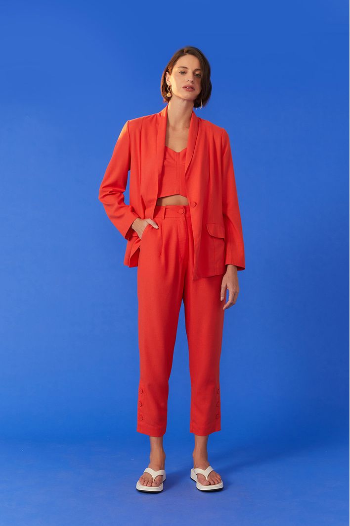 Blazer Linho Bolsos