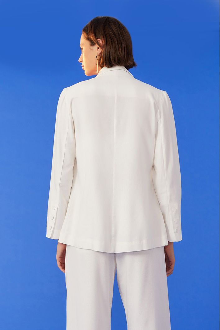 Blazer Linho Bolsos