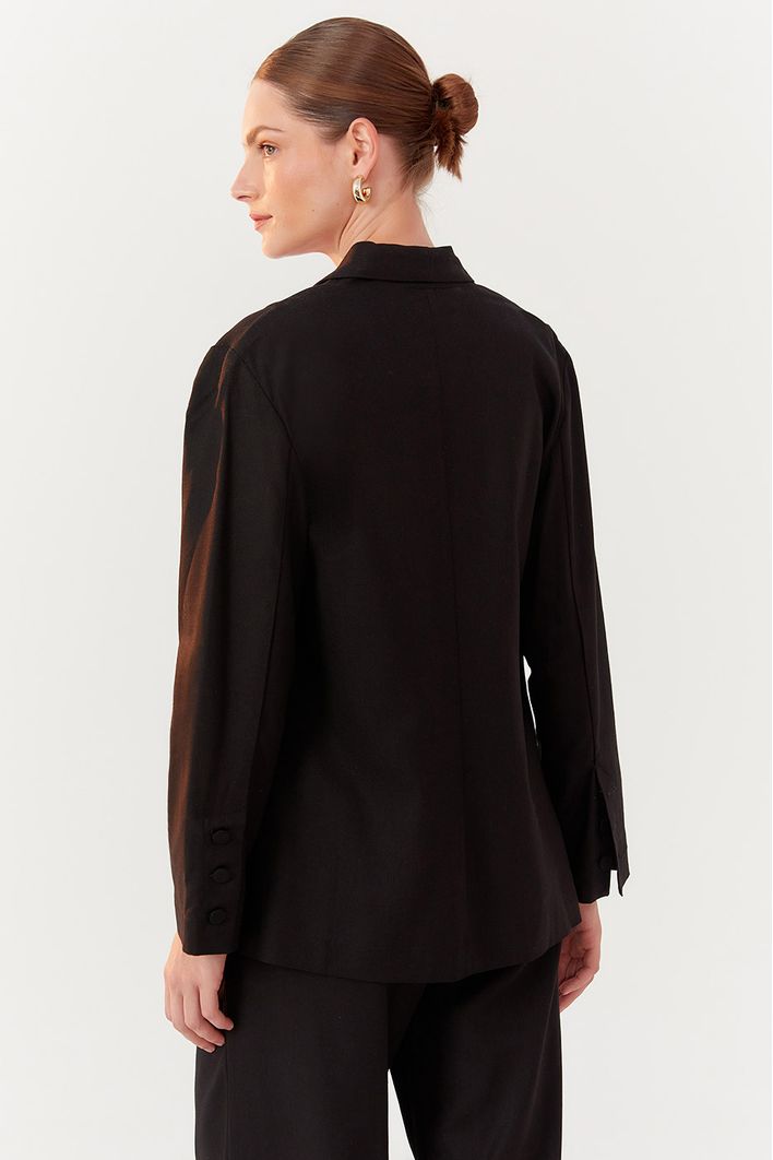 Blazer Linho Bolsos