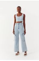 Calça Jeans Cargo
