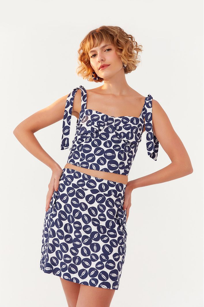 Blusa Estampa Peixinhos
