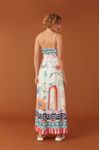 Vestido Midi Estampa Mar Aberto