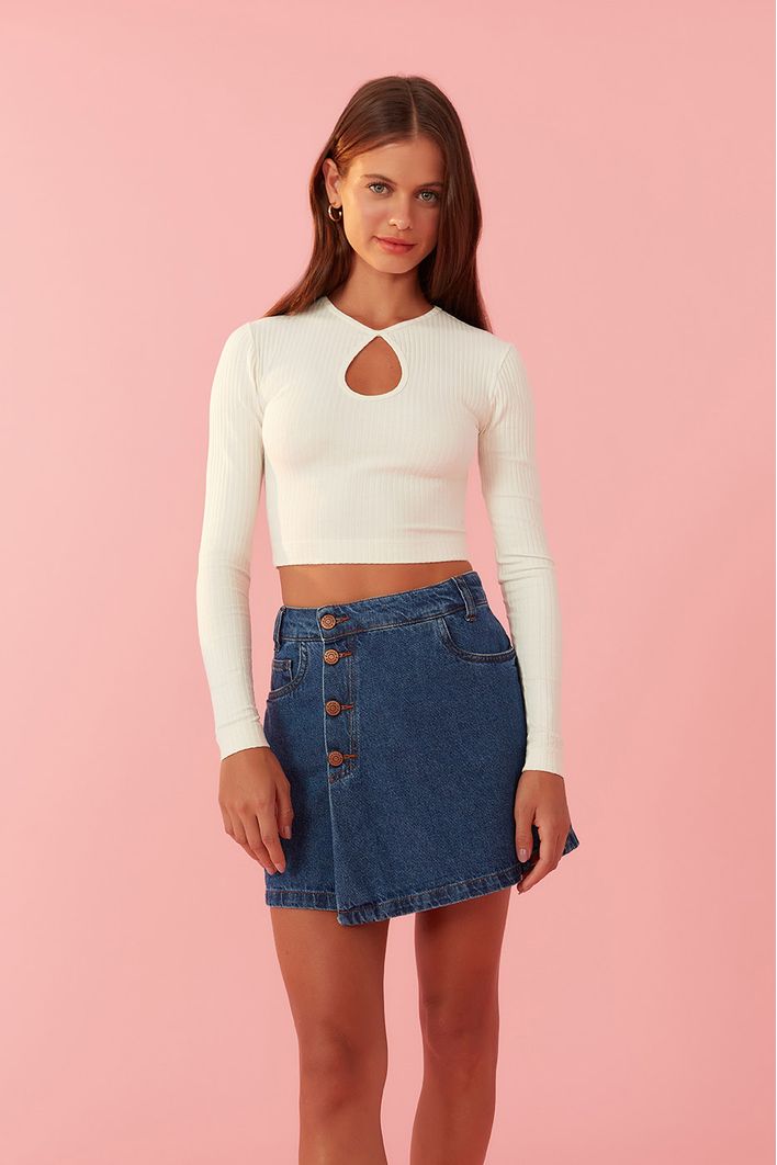 Short Saia Cós Deslocado
