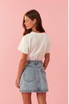Saia Jeans Lapela