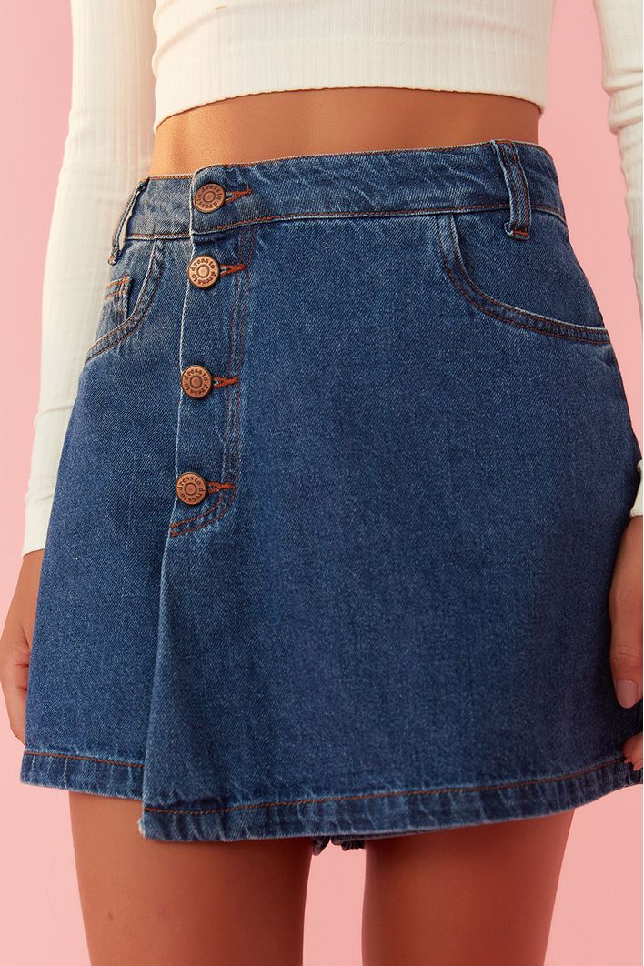 Short Saia Cós Deslocado