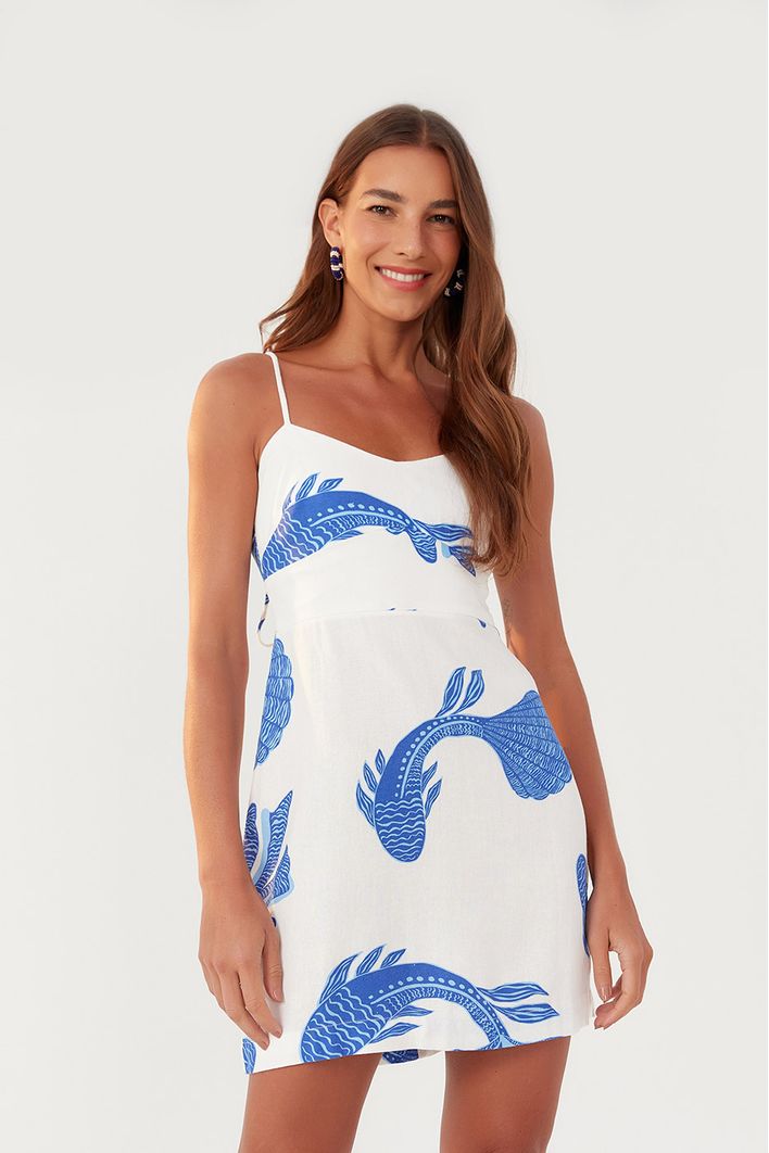 Vestido Estampa Cardume