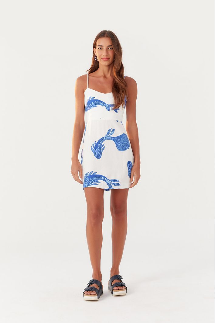 Vestido Estampa Cardume