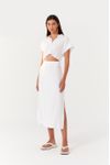 Vestido Midi Vazado Cintura