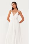 Vestido Longuete Linho Sobreposição