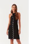 Vestido Curto Linho Bordado