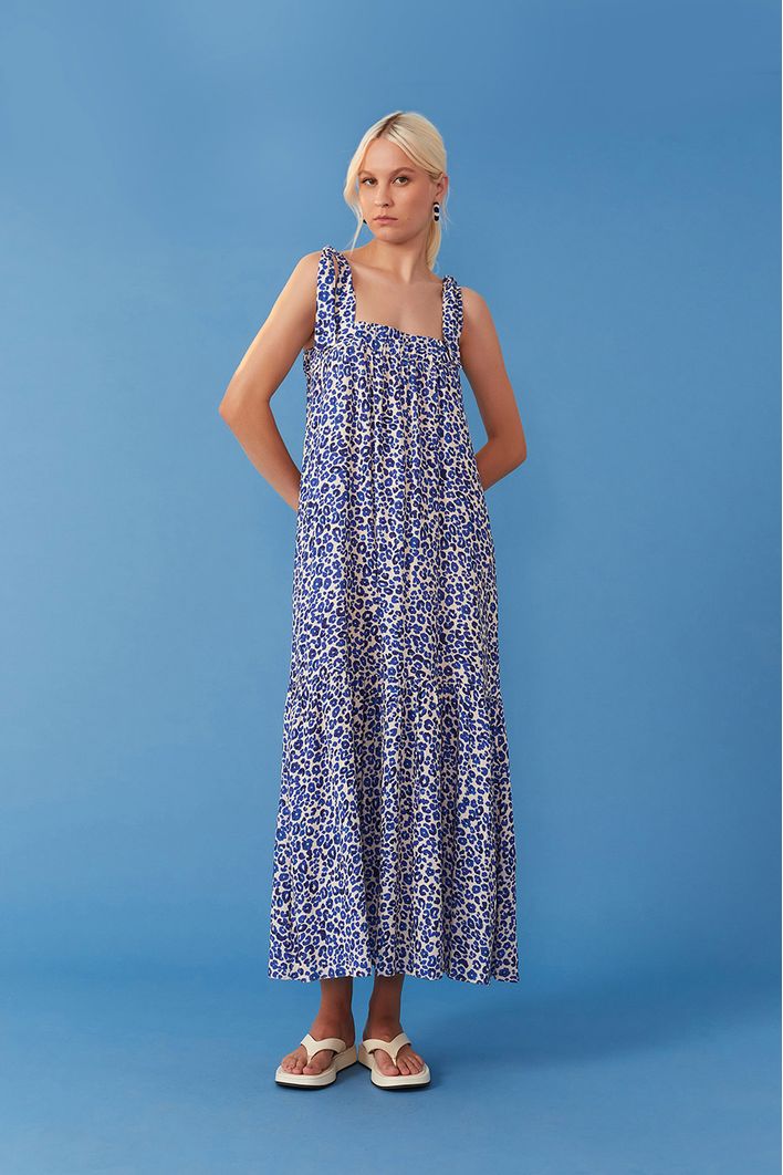 Vestido Longo Estampa Onçamar