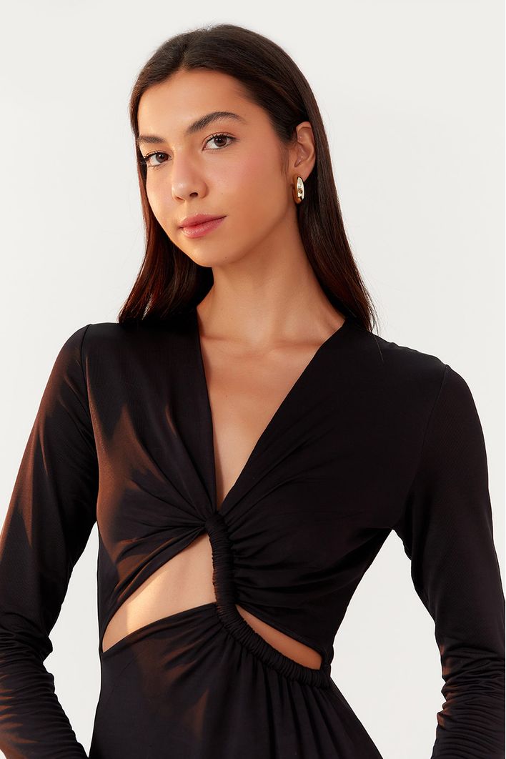 Vestido Torcido Frente Jersey