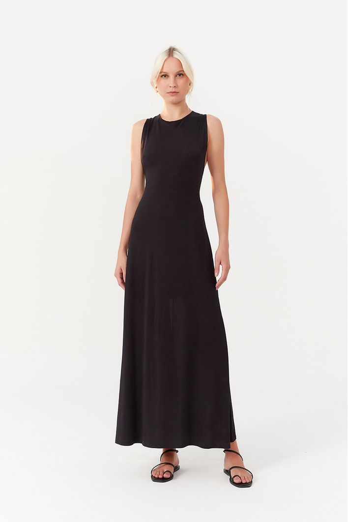 Vestido Jersey Costas Vazada