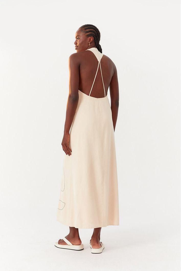 Vestido Longuete Linho Aurus