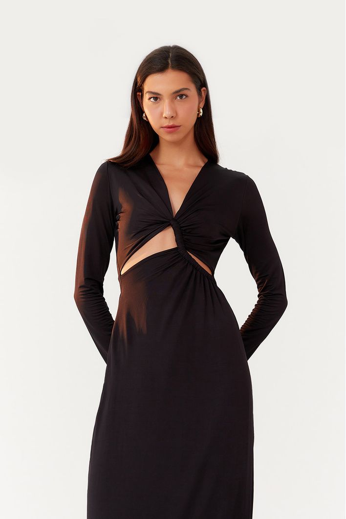 Vestido Torcido Frente Jersey