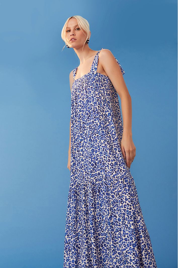 Vestido Longo Estampa Onçamar