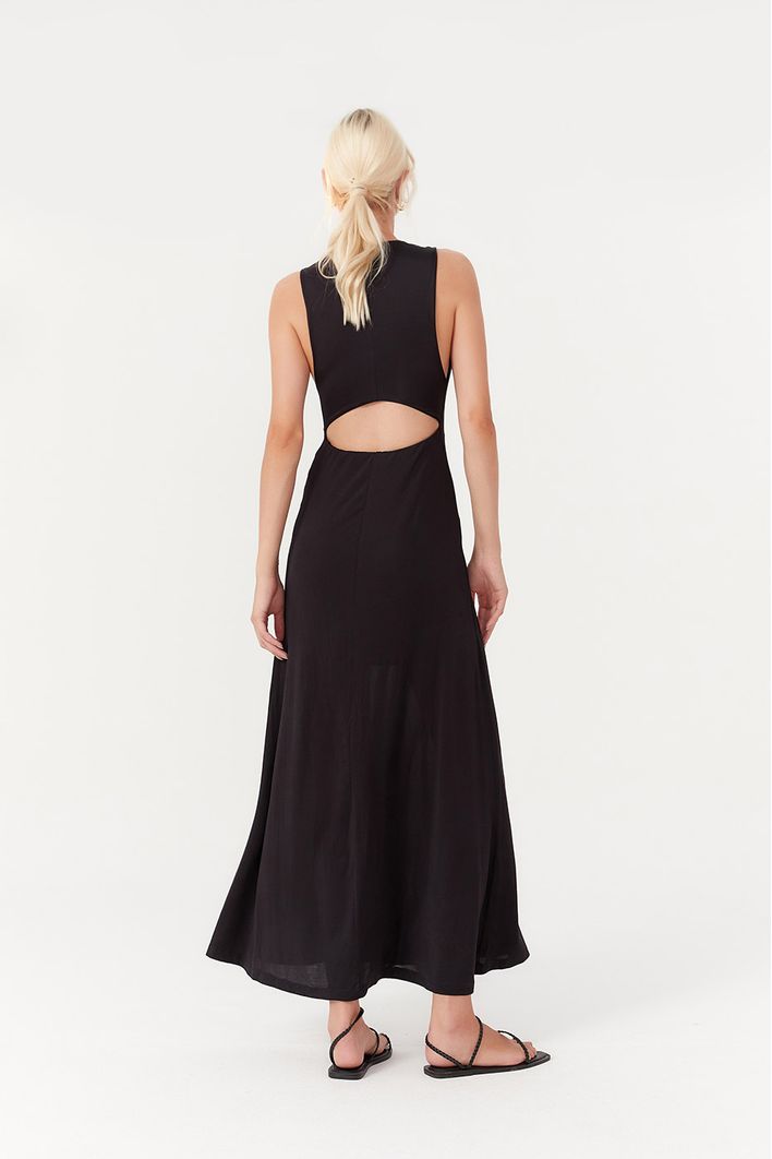 Vestido Jersey Costas Vazada