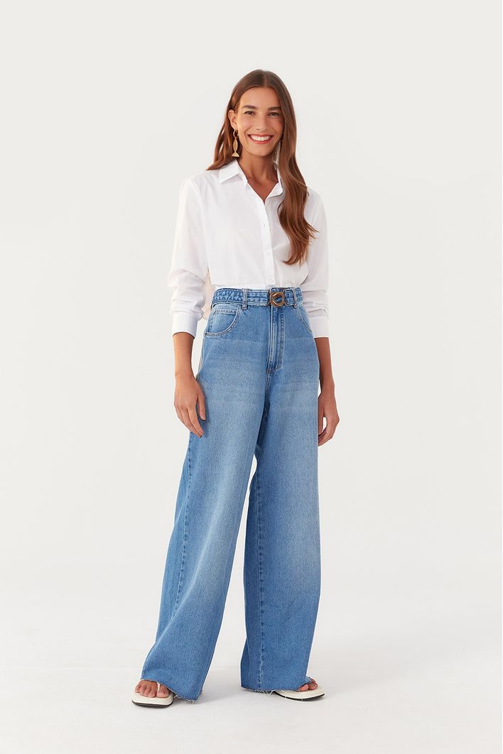 Calça Jeans Boyfriend Cinto