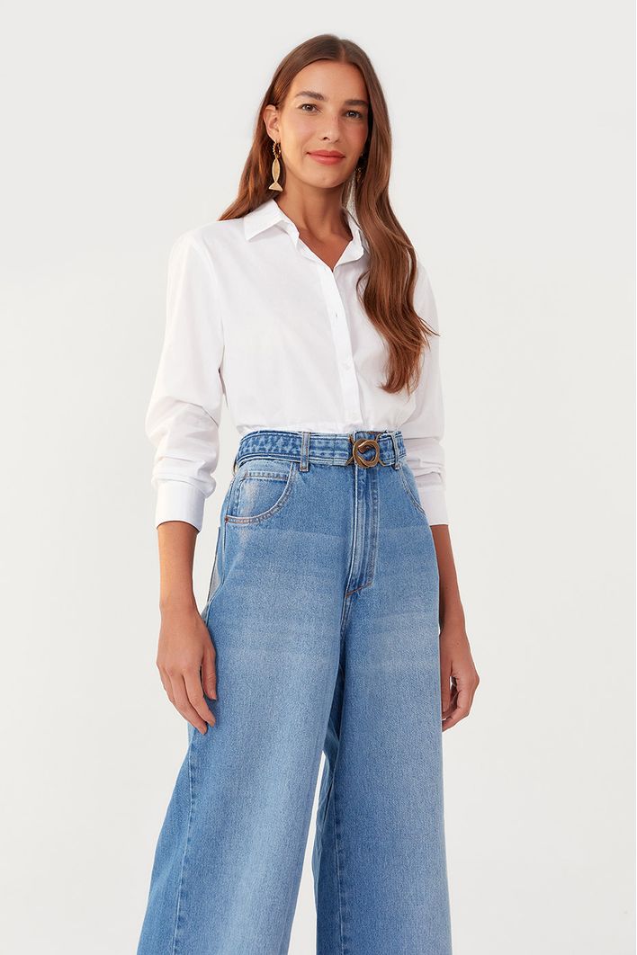 Calça Jeans Boyfriend Cinto