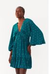 Vestido Curto Lurex Detalhe Metal