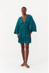 Vestido Curto Lurex Detalhe Metal