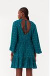 Vestido Curto Lurex Detalhe Metal
