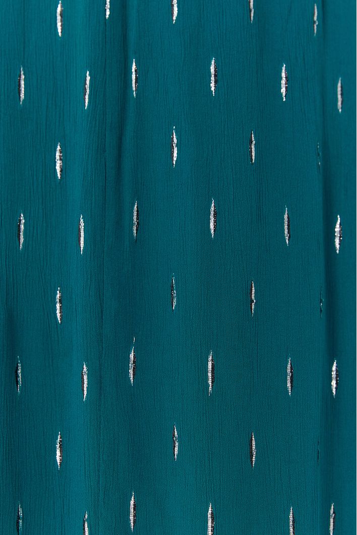 Vestido Longo Lurex Vazado Frente