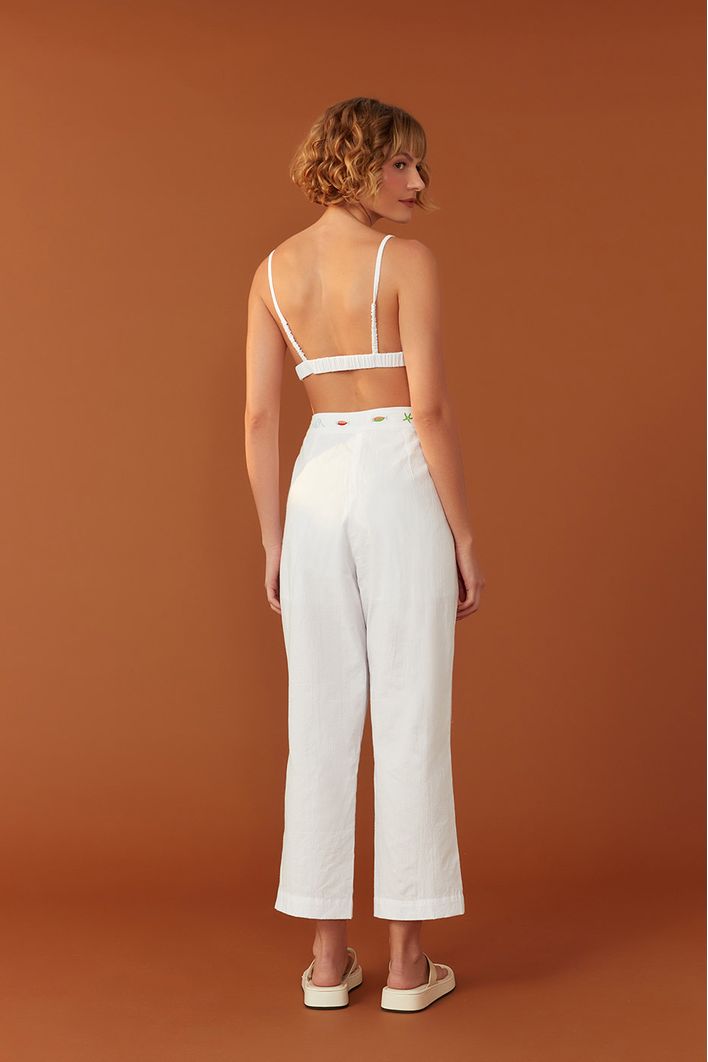 Calça Bordado Mar Encantado