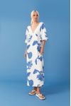Vestido Cropped Linho Estampa Cardume