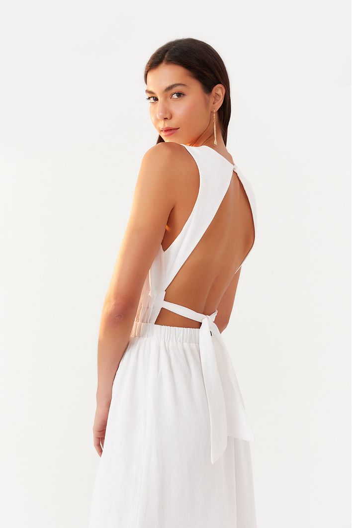 Vestido Midi Elastico Cintura