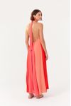 Vestido Crepe Tricolor