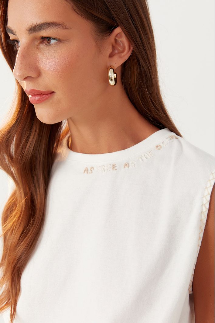 Blusa Bordado Marinheiro