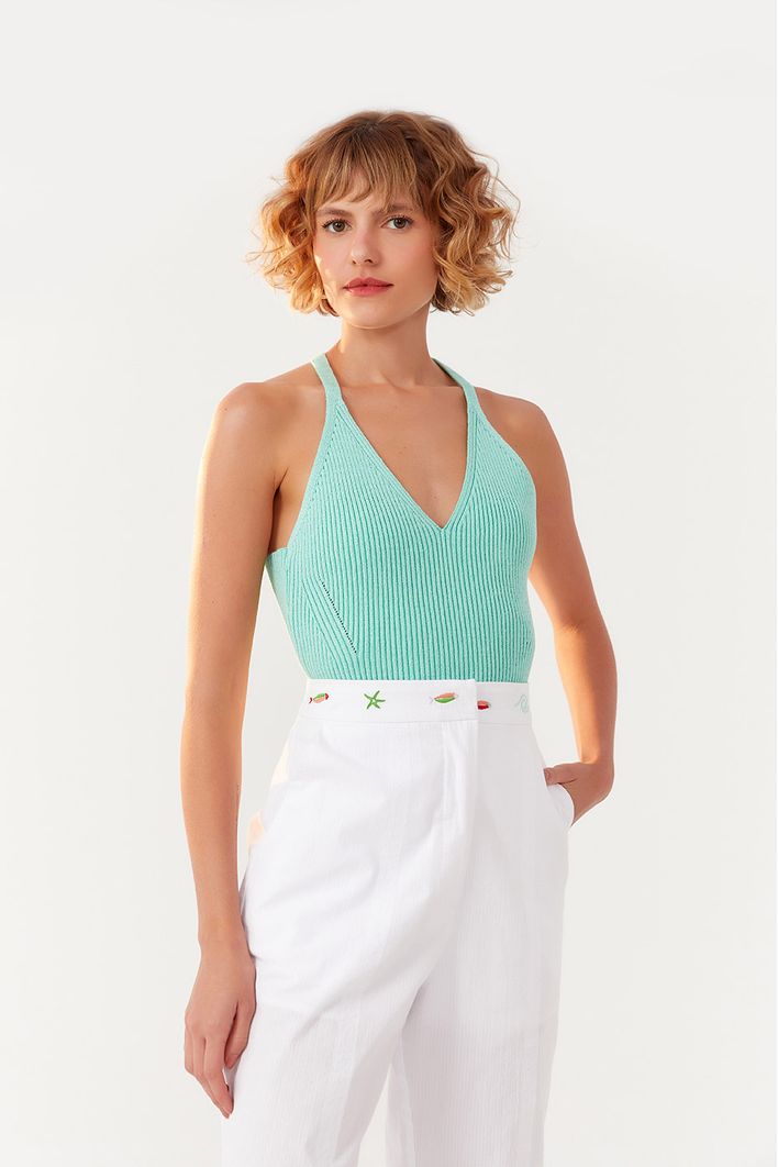 Regata Tricot Decote Costas