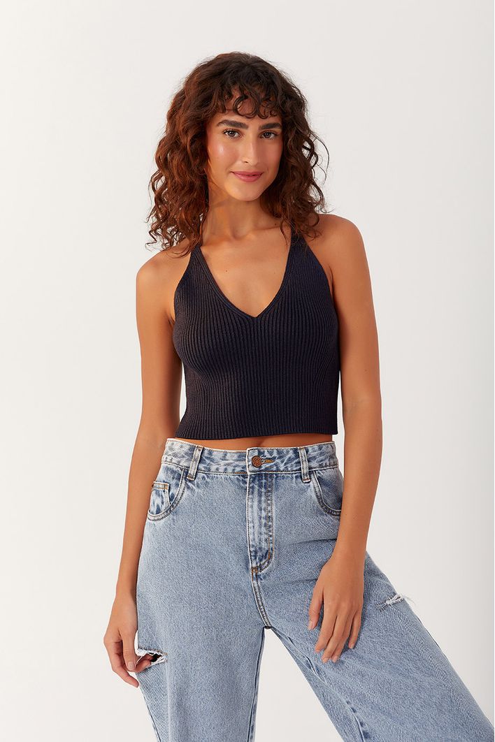 Regata Tricot Decote Costas