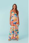 Vestido Longo Lurex Estampa Paradiso