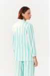 Blazer Linho Estampa Marítima Verde