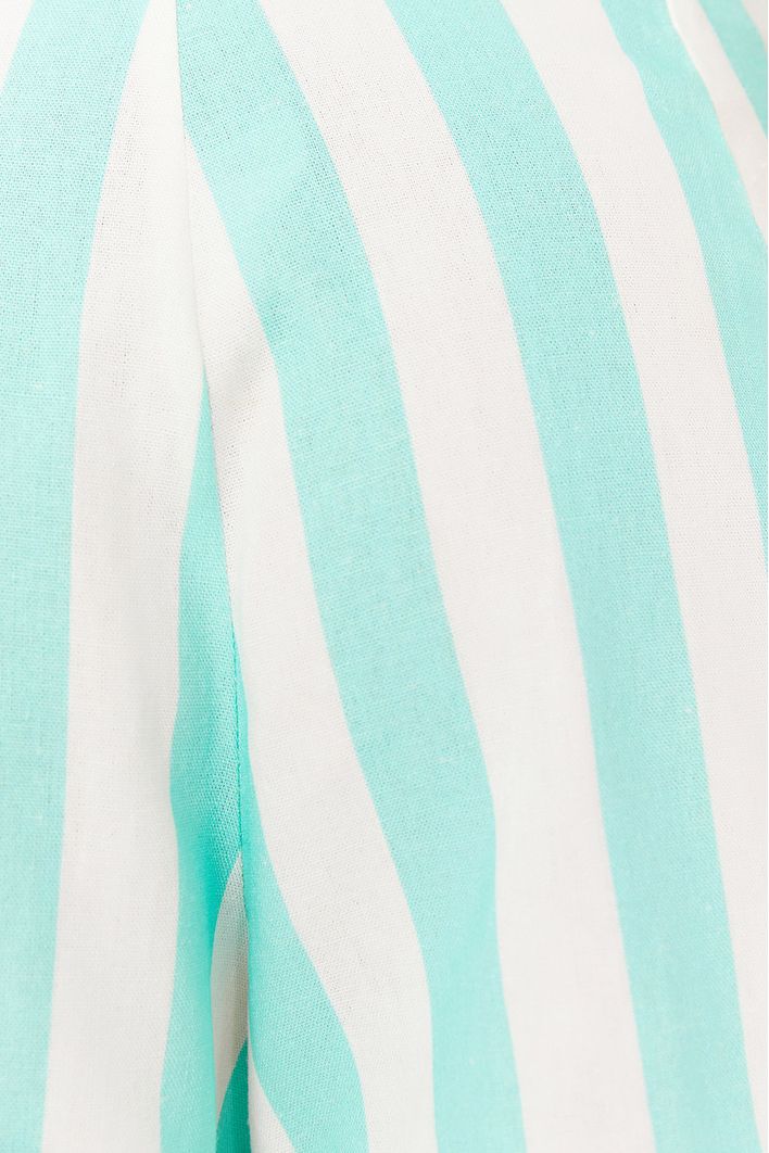 Short Linho Estampa Marítima Verde