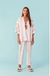 Kimono Listras Faixa Cintura
