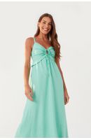 Vestido Longuete Babado Busto