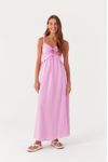 Vestido Longuete Babado Busto