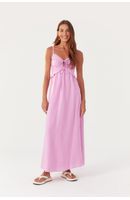 Vestido Longuete Babado Busto