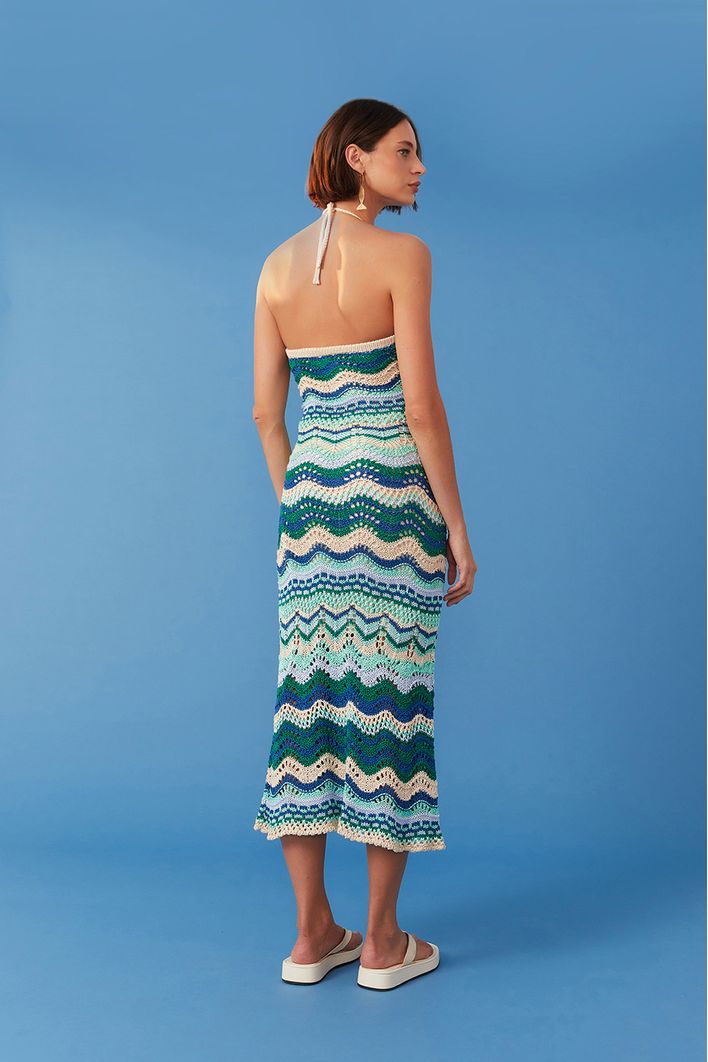Vestido Tricot Frente Única