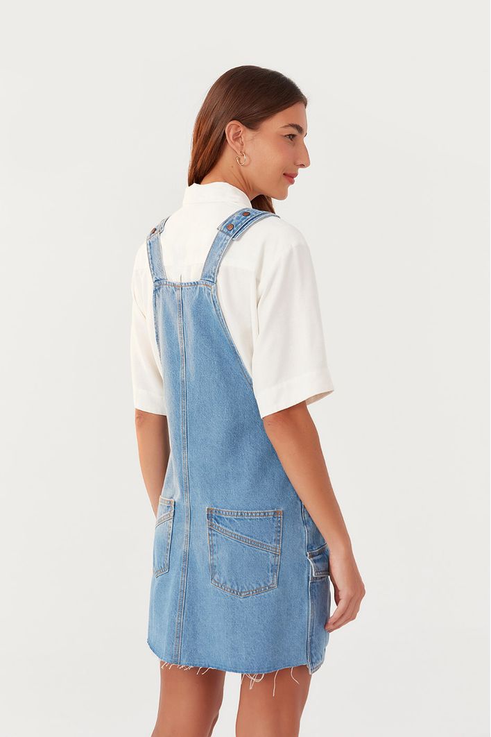 Salopete Jeans Bolsos