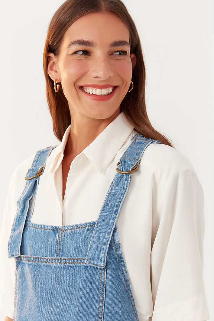 Salopete Jeans Bolsos